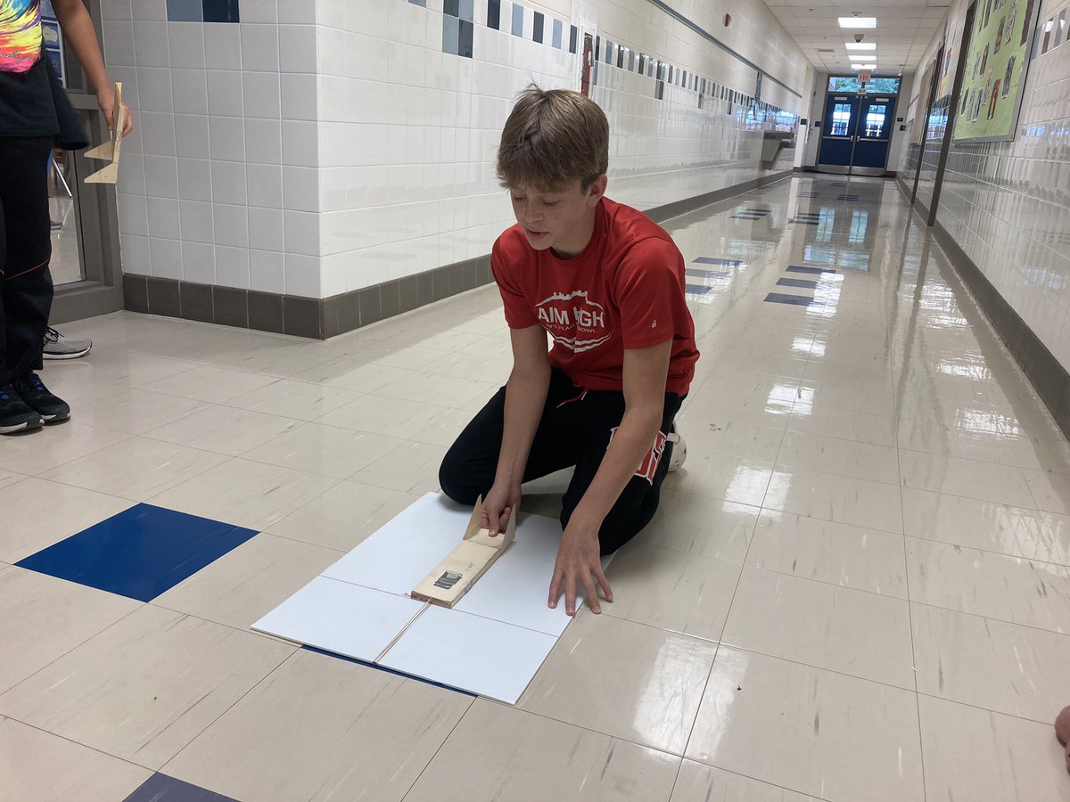 jonbee67's tweet photo. Air skimmer project: Read a drawing with views. Draw a full size pattern,using precise measurements. Construct air skimmer. 3 trial runs for distance. Develop a statistical chart,using the class data. @JML_MS_Official https://t.co/HB8LrHZfiw