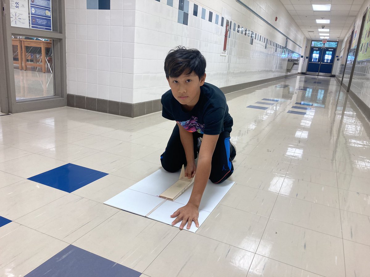 jonbee67's tweet photo. Air skimmer project: Read a drawing with views. Draw a full size pattern,using precise measurements. Construct air skimmer. 3 trial runs for distance. Develop a statistical chart,using the class data. @JML_MS_Official https://t.co/HB8LrHZfiw