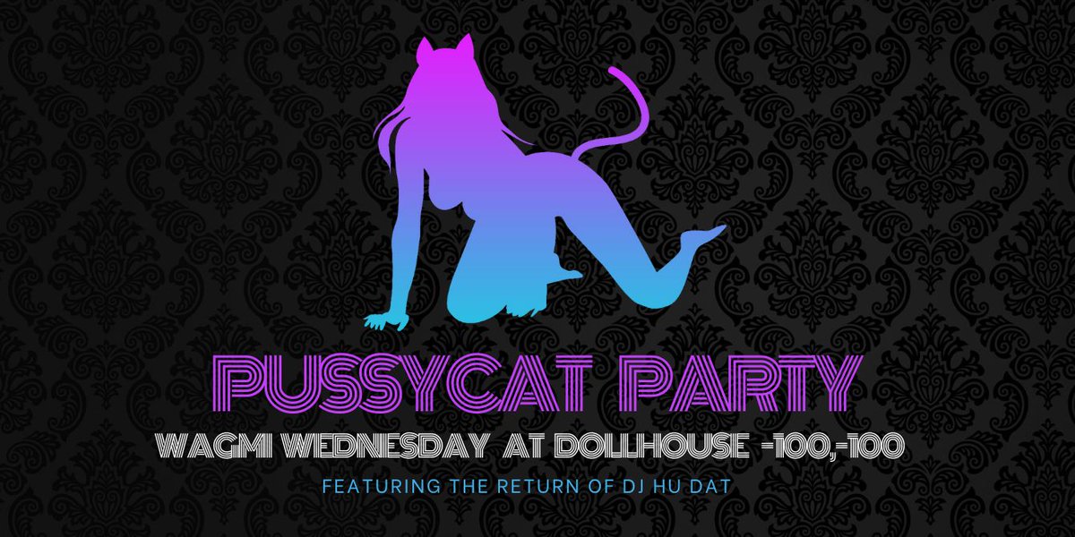 🔥Pussycat Party Giveaway 🔥

💋Tonight @ Dollhouse 
💋-100, -100 6pt/9et

1 x Leopard Fur Coat
1 x Cosmic Kitty Suit 
4 x Cute Cat Ears

To play: 
Reply with your fave Cat GIF
Like + Retweet
Follow <a href="/DCLBabyDolls/">Babydolls</a> 

🏆Best Cat GIF wins the Leopard Fur Coat🏆

Good luck, kittens!