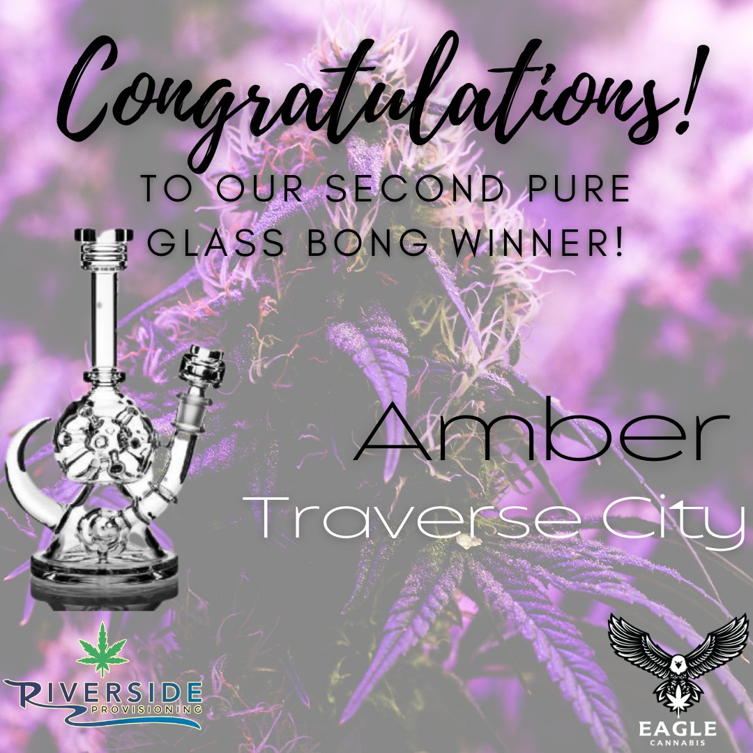 riverside_pro's tweet photo. Congratulations to Amber on winning the 3rd bong!! ONLY TWO LEFT!! Both winners will be pulled on November 1st! One winner will be pulled from in store entries and last one strictly from on line entries! Link in bio, at https://t.co/joMpkUxPUu or pinned to our Facebook page!! https://t.co/Y6EjBbtp6v