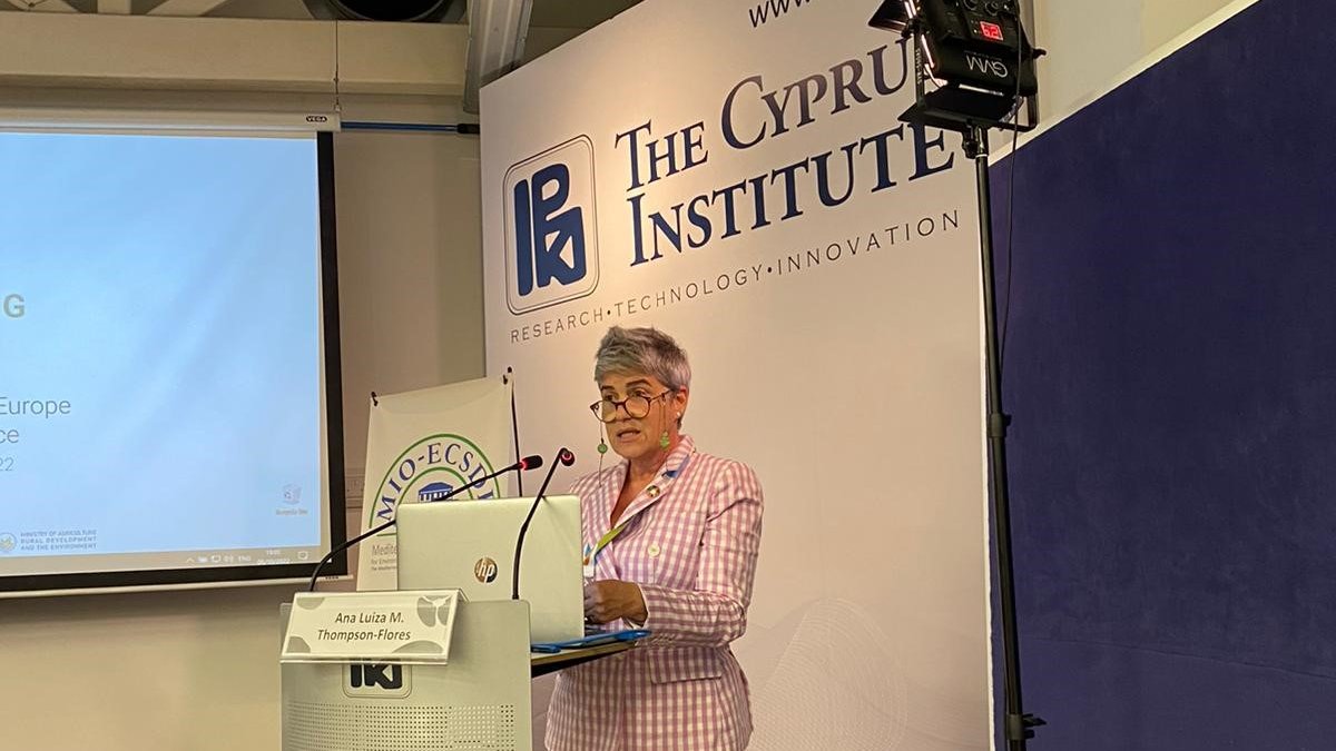 UNESCOVenice's tweet photo. 📌 9th @UNECE #EnvironmentforEurope conference: Director, Ana Luiza M. Thompson-Flores, addresses the opening of the side event on higher education with the ministers of Education of #Cyprus, #Greece and #Lebanon.
#efe2022 #NicosiaEfE
@UN @GovCyprus https://t.co/hthwayZsvk