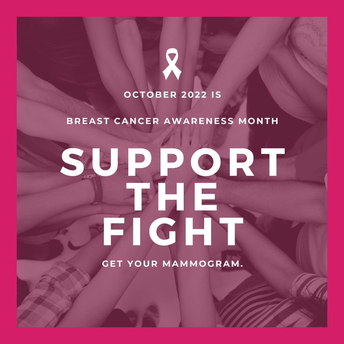 October is Breast Cancer Awareness Month! Please take notice and encourage the women in your life to seek care and get screened for this devastating disease. 

To learn more about breast care awareness and prevention, please visit:

nationalbreastcancer.org/breast-cancer-…
