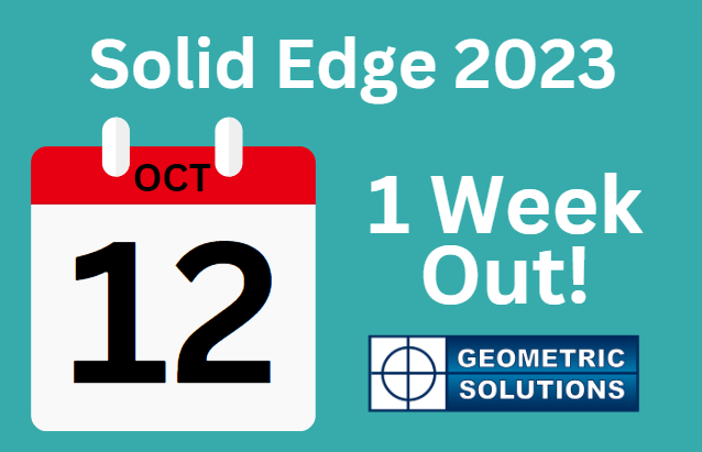 GeomSolutions's tweet image. Don’t miss out on the #Siemens #SolidEdge2023 Launch party – ONE WEEK AWAY. Register now! bit.ly/3yioqvy
 
#GeoPLM #TeamCenter #EngineeringExcellence #Manufacturing #Design