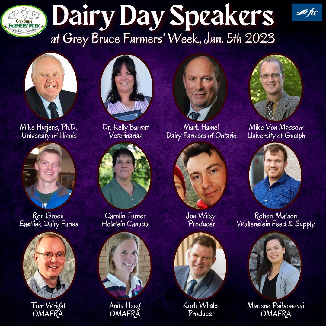 #Dairy Day of #GBFW23 is 3 months from today! The agenda is packed with awesome speakers who will deliver info that you can't afford to miss. Join us at the Elmwood Community Centre, Elmwood, or online. Go to gbfw.ca for more info.
#OntAg  <a href="/OntarioDairy/">Ontario Dairy</a>
