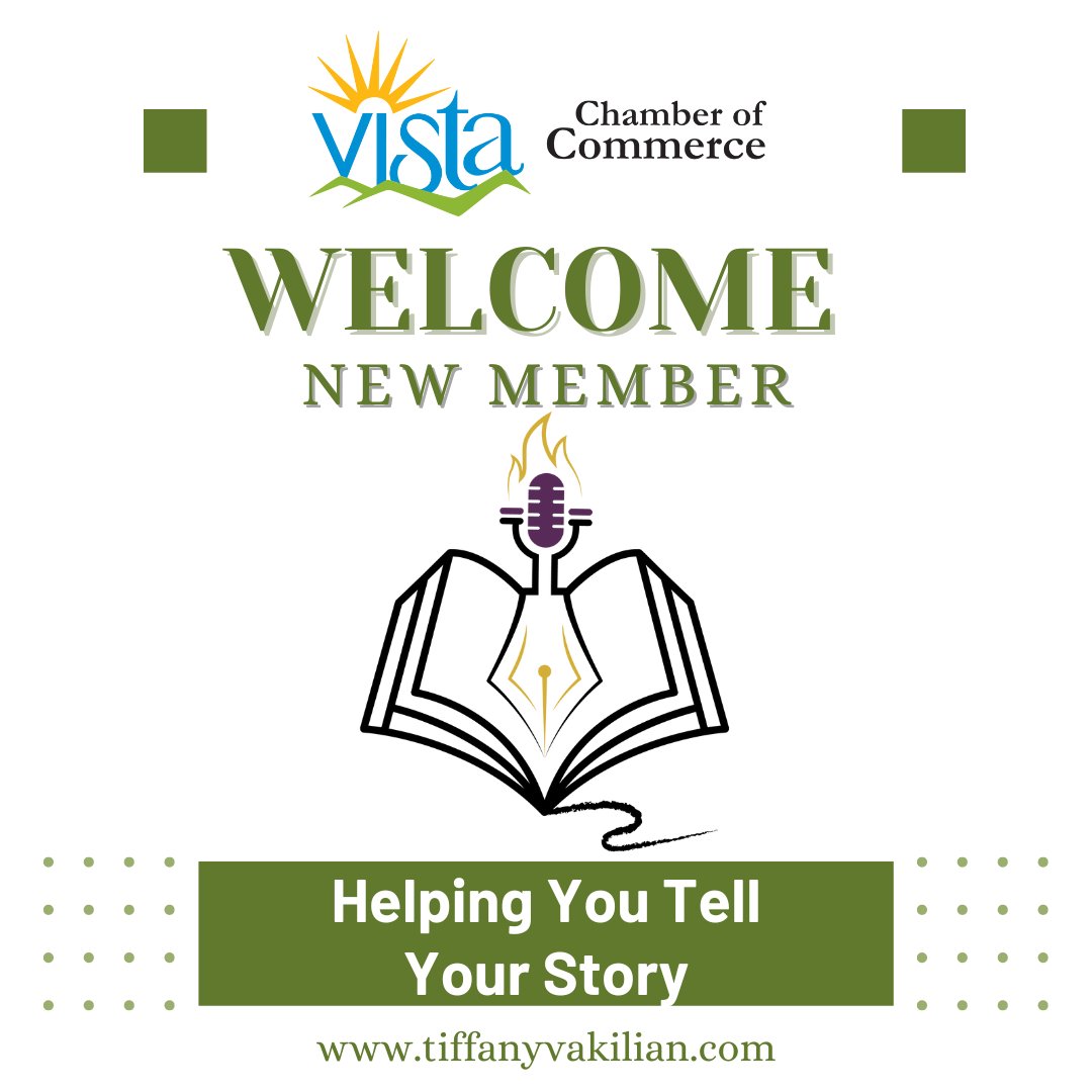 Welcome new Vista Chamber Member Speak Fire Publishing!

Editor, author, speaker, and performer Tiffany Vakilian can help you tell your story. She's created the Manuscript to Market Process to help people who feel like their story is stuck in the manuscript process.