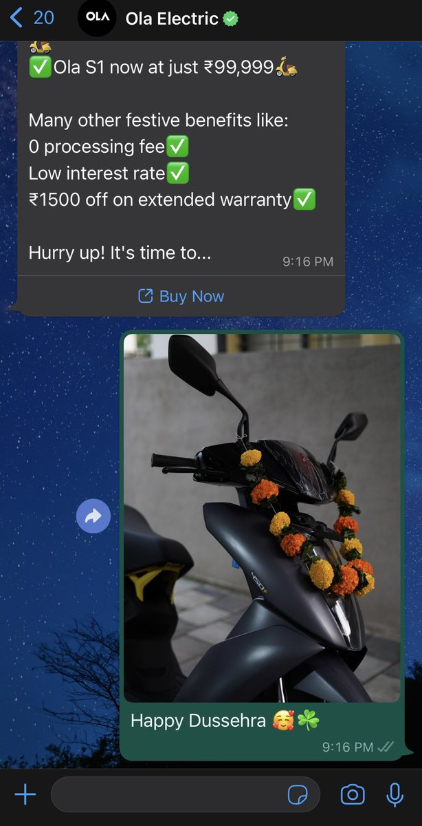 PassionKaBhoot's tweet photo. Better luck next time @OlaElectric 🥲
.
.
#ather #olaelectric #Dussehra https://t.co/NzeSbyWh3i
