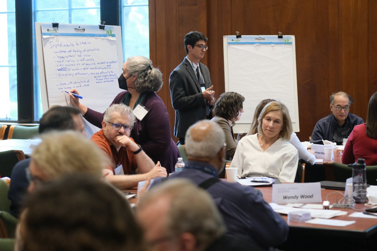 aaronwarnick's tweet photo. Fantastic discussions today at the Societal Experts Action Network symposium! Panelists+audience reflecting on the relationship of social, behavioral, economic sciences and policy - how its grown through #covid #pandemic and what's ahead for the future. @NASEM_DBASSE @theNASEM https://t.co/K5F2nbtccF