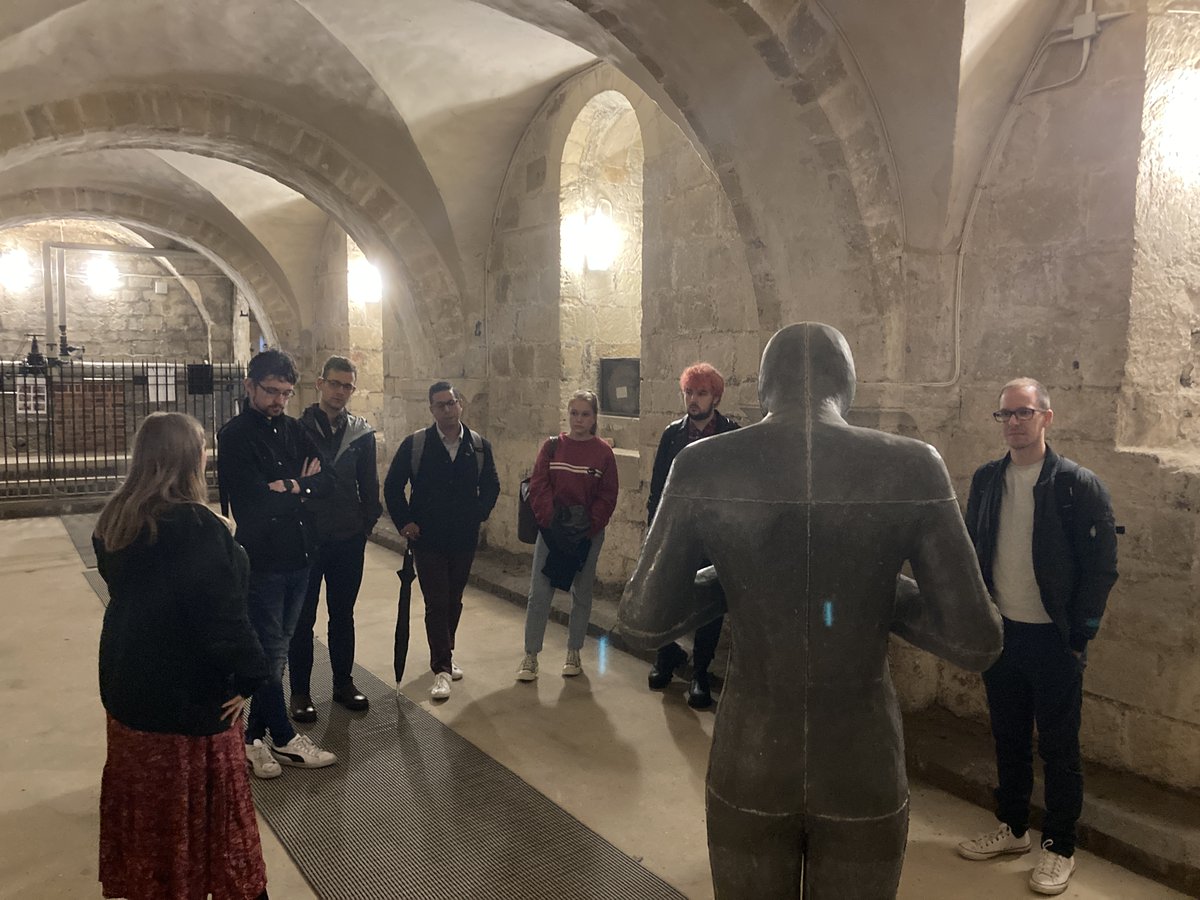 drajrichardson's tweet photo. Thanks @EmmaBourner @WinCathedral for hosting our @UOW_IoE #PGCE #Humanities #RE trainees this morning, where we thought about Christian places of worship as educational spaces. We saw the 'Light of Hope' installation, visited the crypt &amp; Jane Austen's grave... https://t.co/r4JcqsZmv9