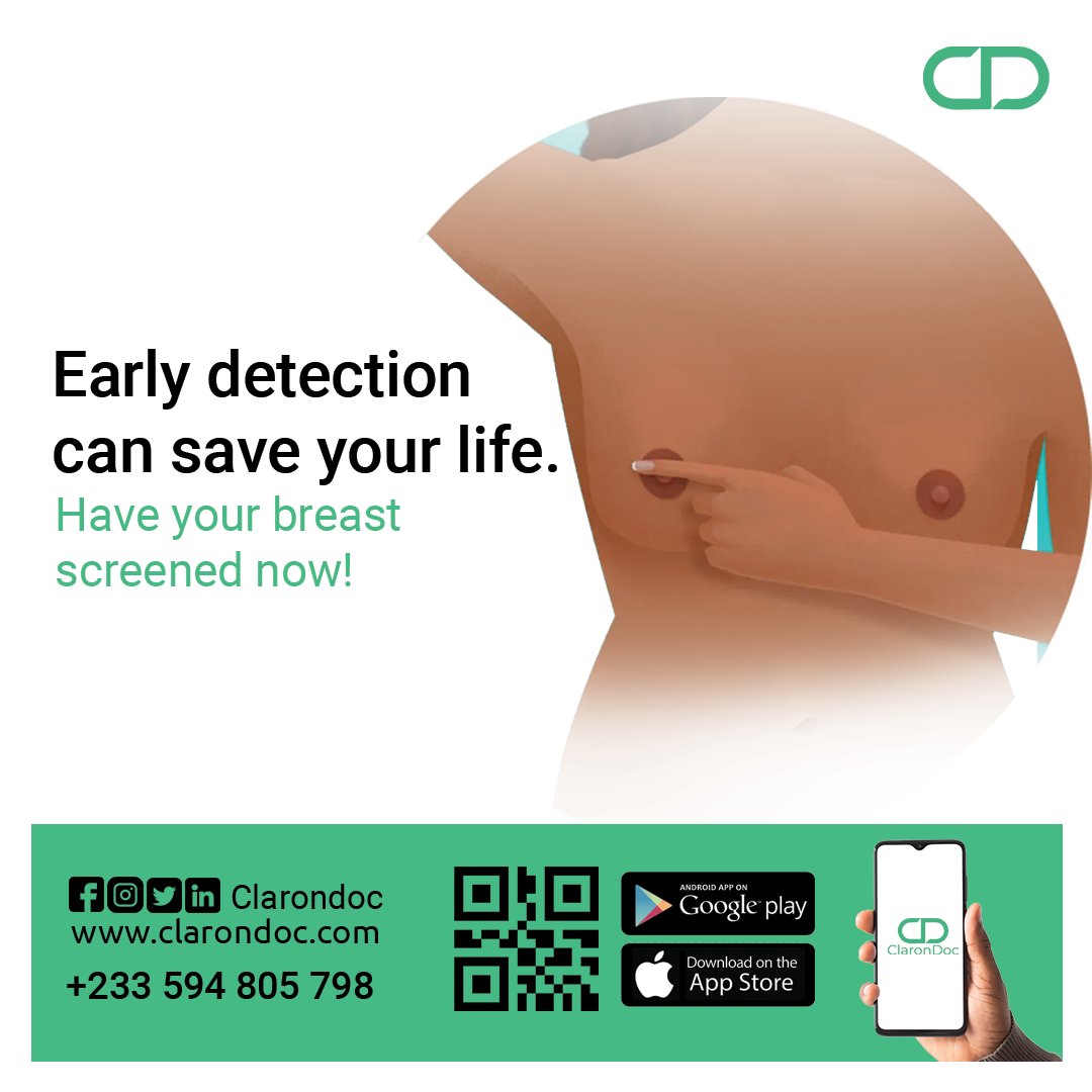 clarondoc's tweet photo. Have your breast screened this October for freeeeeee 🎀 

Speak to a doctor right from the comfort of your at an affordable price and at your convenience 🏪

Click link: https://t.co/OMOQZ8YF5j

Call 0594805798 / 0559047147

#ClaronDoc #Subscribe  #ClaronCares https://t.co/V3D3l2JlmC