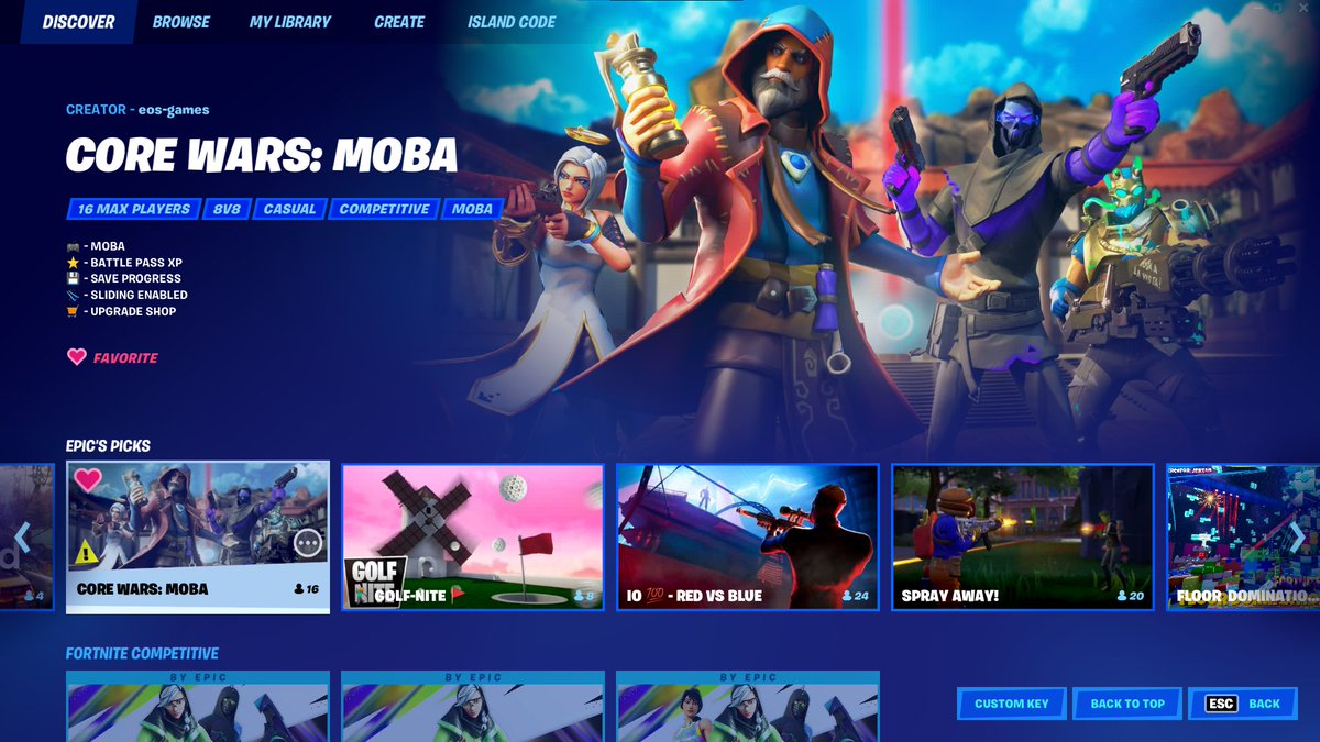 Core_Wars's tweet photo. WE ARE FEATURED IN EPICS PICKS!!!

Drop into this large scale MOBA in @FNCreate using the Discovery tab or the code below!

Core Wars: 8732-5869-3933
#CreatedInFortnite https://t.co/SeIGgVstjo
