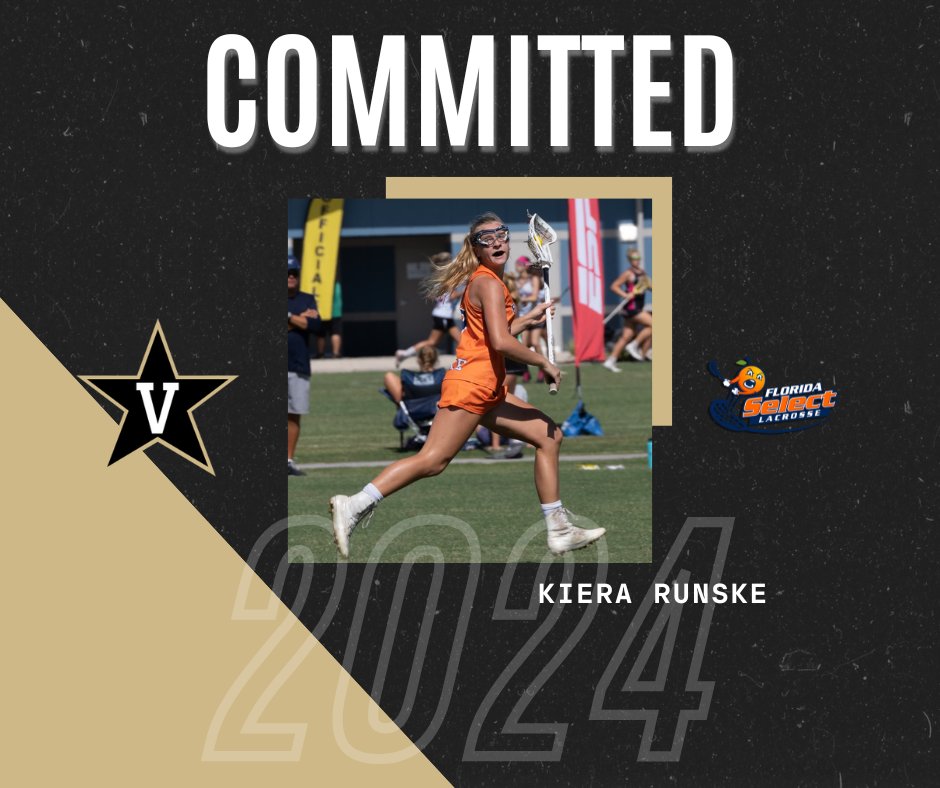Kiera Runske verbally commits to Division I Vanderbilt University! Kiera has super speed and is tremendously tenacious on the field. Way to go Kiera!!