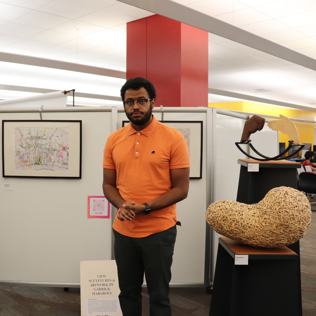 MarriottLibrary's tweet photo. Thank you to artists Garrick Hargrove (https://t.co/0CQ6xvAhWZ) and Andrea Hardeman (https://t.co/0uQxkvZv9u) for displaying your work at our event celebrating black history, art, and culture. Visit their websites and support these brilliant artists! https://t.co/3mjyBYCySN