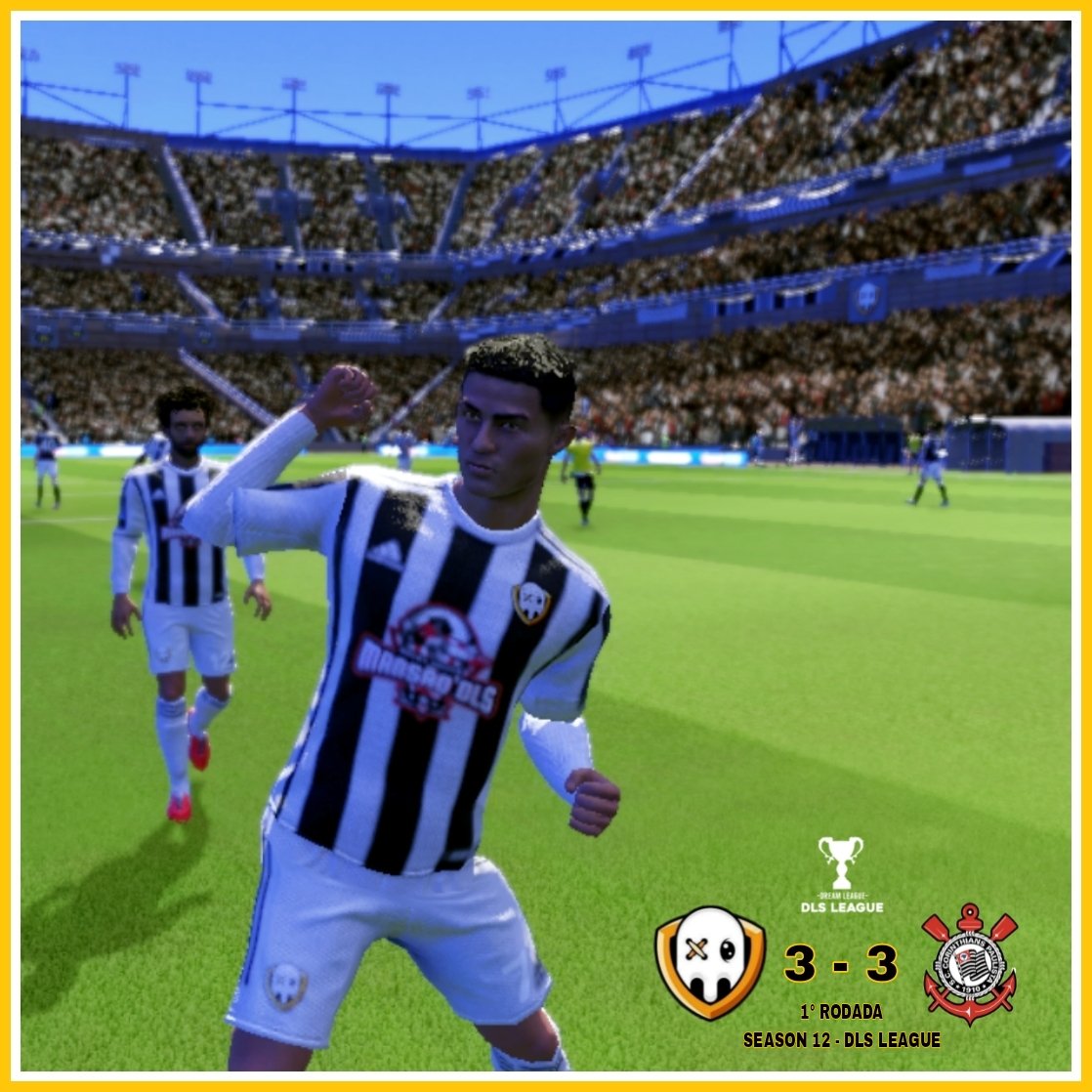 Fantasminhadls's tweet photo. Fim de jogo!

Empatamos com o Corinthians pela primeira rodada da @DreamLeagueDLS ⚽👻🔥

#Avantifantasminha #ÉoFantasma #DreamLeagueSoccer #Dls22 https://t.co/v2J6UZQRh2