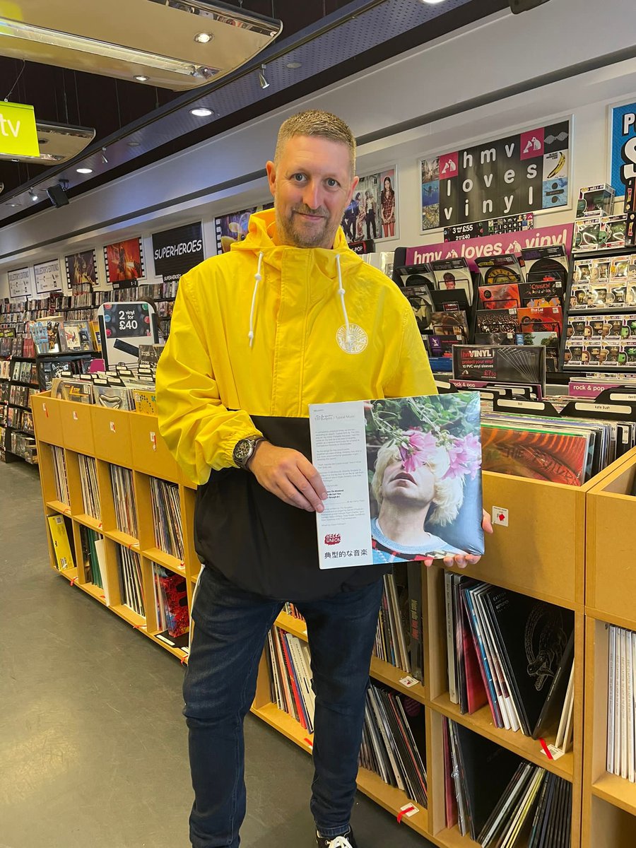 CraiginKent's tweet photo. Loving the @Tim_Burgess @hikerdelic #HowHigh jacket.
It’s had a debut outing picking up the new #TimBurgess vinyl @hmvHastings @hmvtweets #TypicalMusic https://t.co/6mse7EYUfd