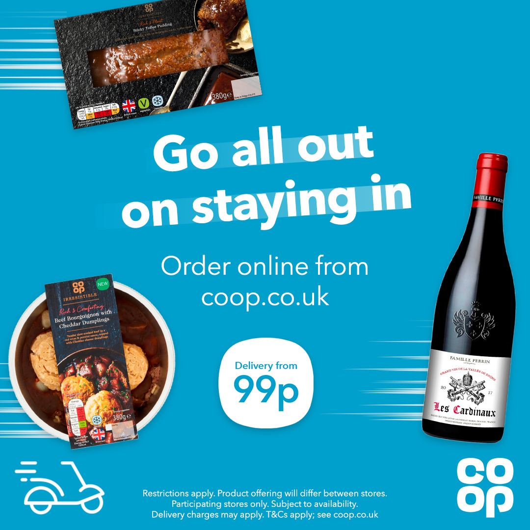 Autumn has arrived! Get essentials for a cozy night in from your local <a href="/coopuk/">Co-op</a> 🍂 shop.coop.co.uk 🙌