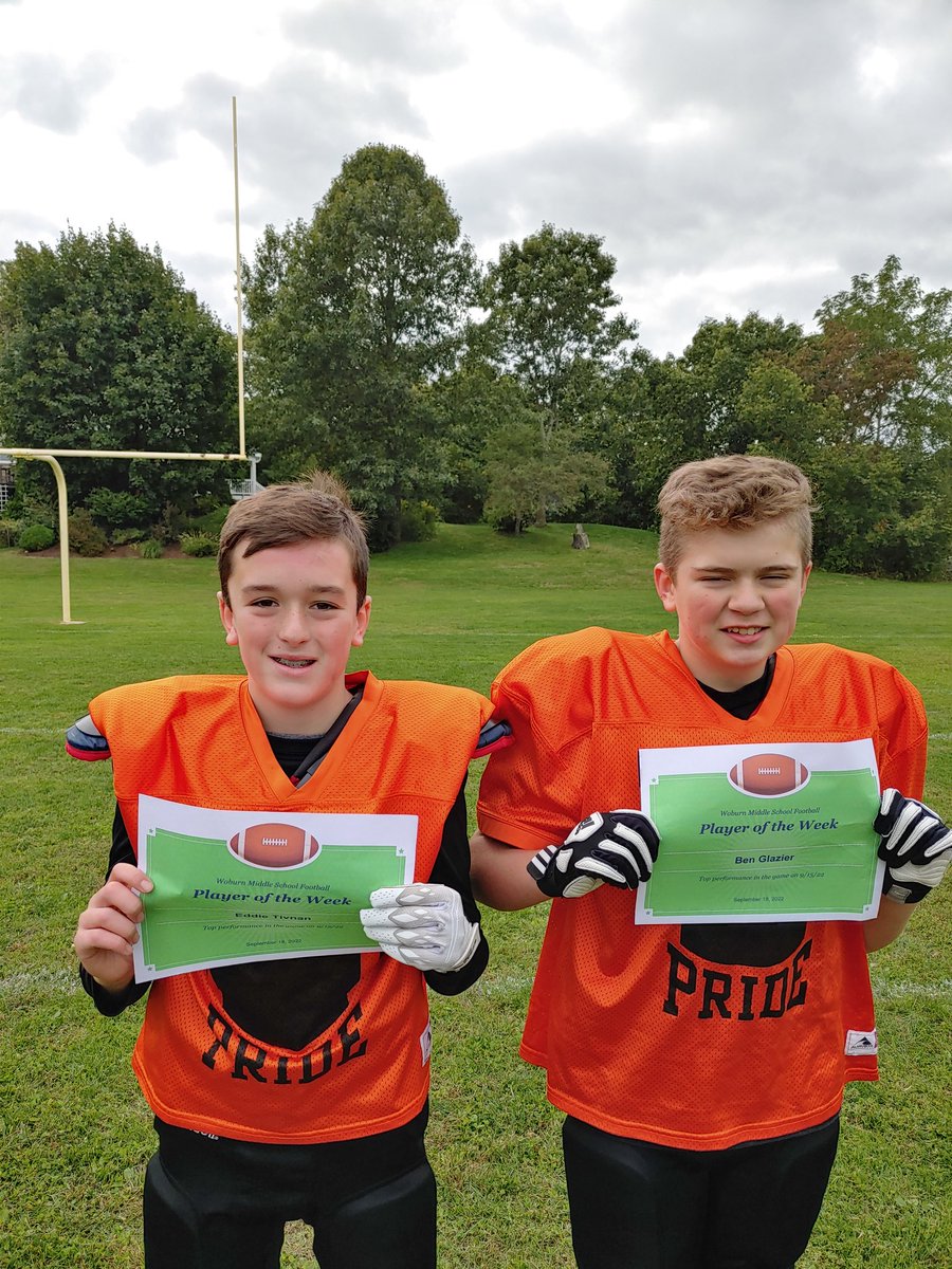 Woburn Middle School Football Program tweet media