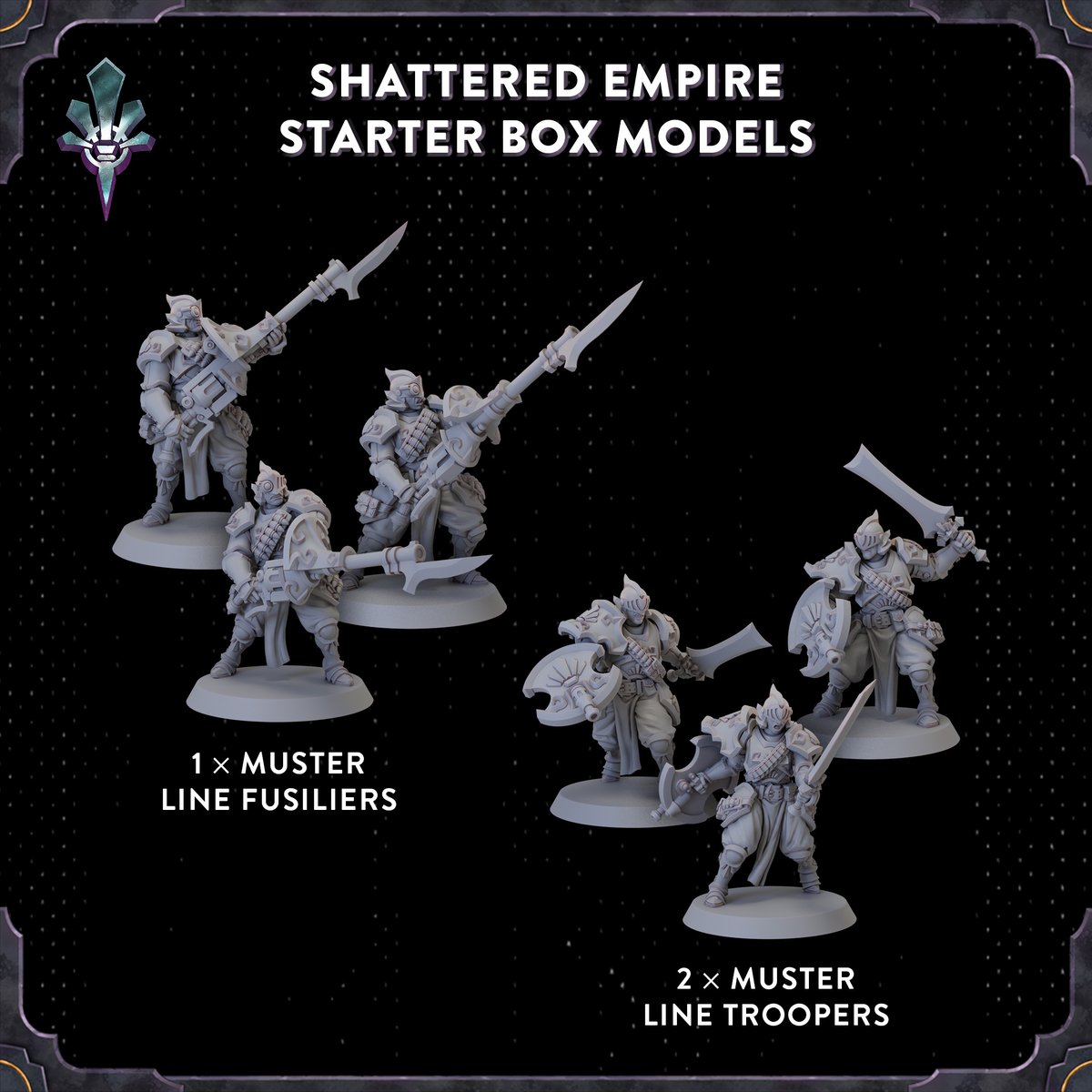 RivenstoneGame's tweet photo. When the rivenstorms began to fade, it was the stone-touched who led the first companies of imperial soldiers to discover and reclaim Rivenstone deposits. https://t.co/v1yT9e40ni #skirmishgames #wargame #miniaturewargame #paintingminis #paintedminiatures #miniatures https://t.co/OIdySudOgK