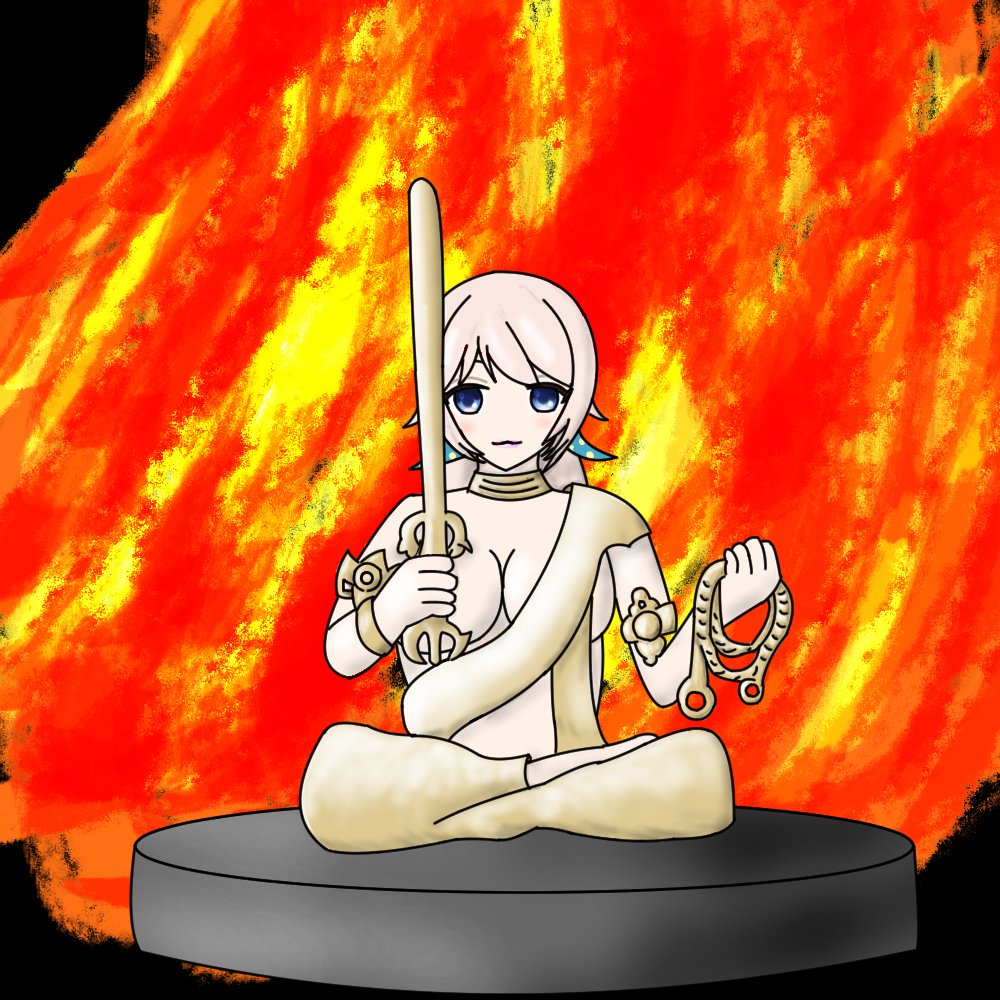 オンライン体験ツアー 不動明王 イラスト
