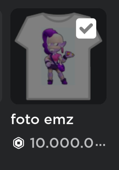 10.000.000 Rts para o <a href="/Doritos_BS/">Doritos</a> mandar a blusa da Emz no roblox!!
