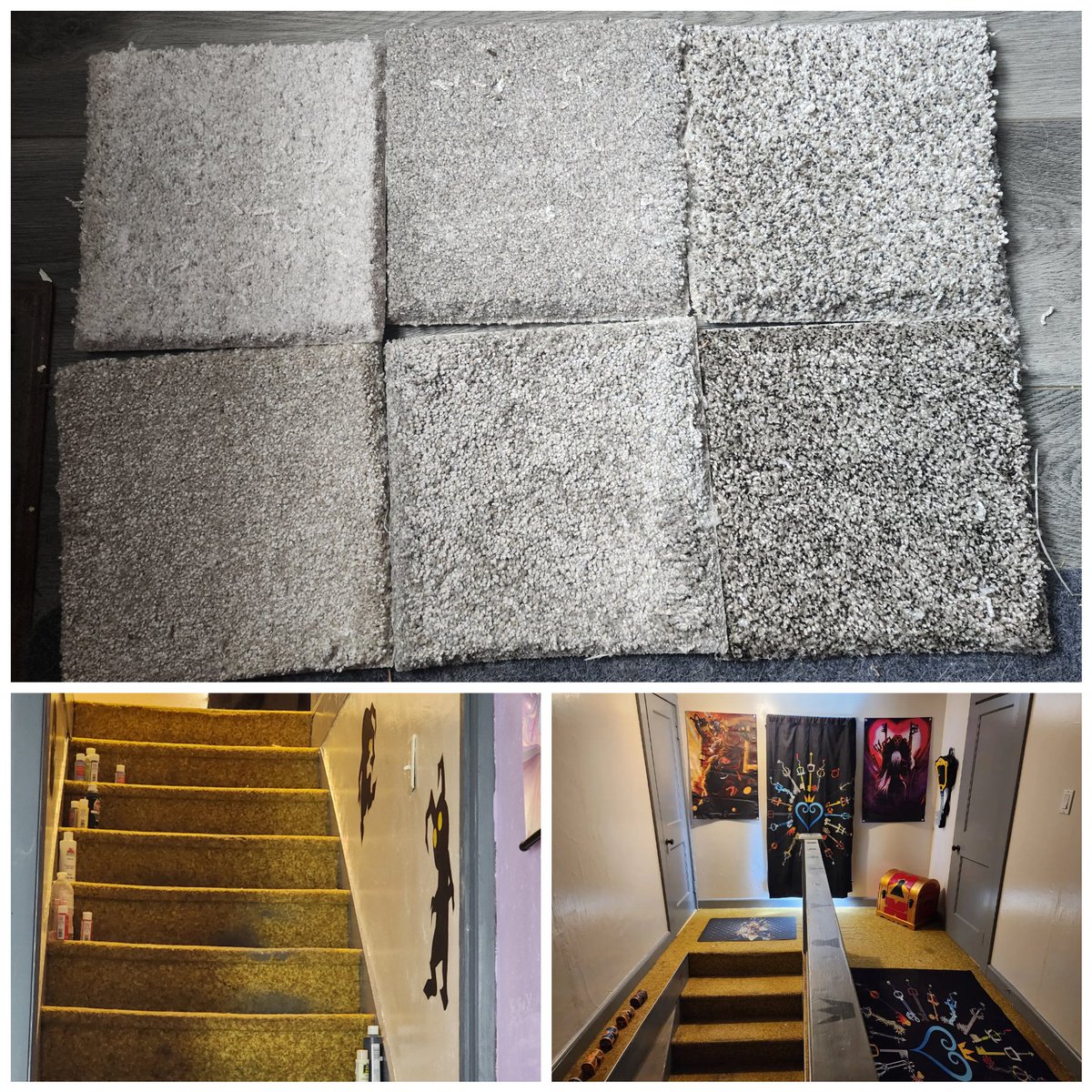 xxlaswsxx's tweet image. #carpetsamples came today I&apos;m thinking the bottom middle what do you think? #HomeDepot  #remodel #newcarpet appointment with @HomeDepot scheduled for Friday can&apos;t wait.