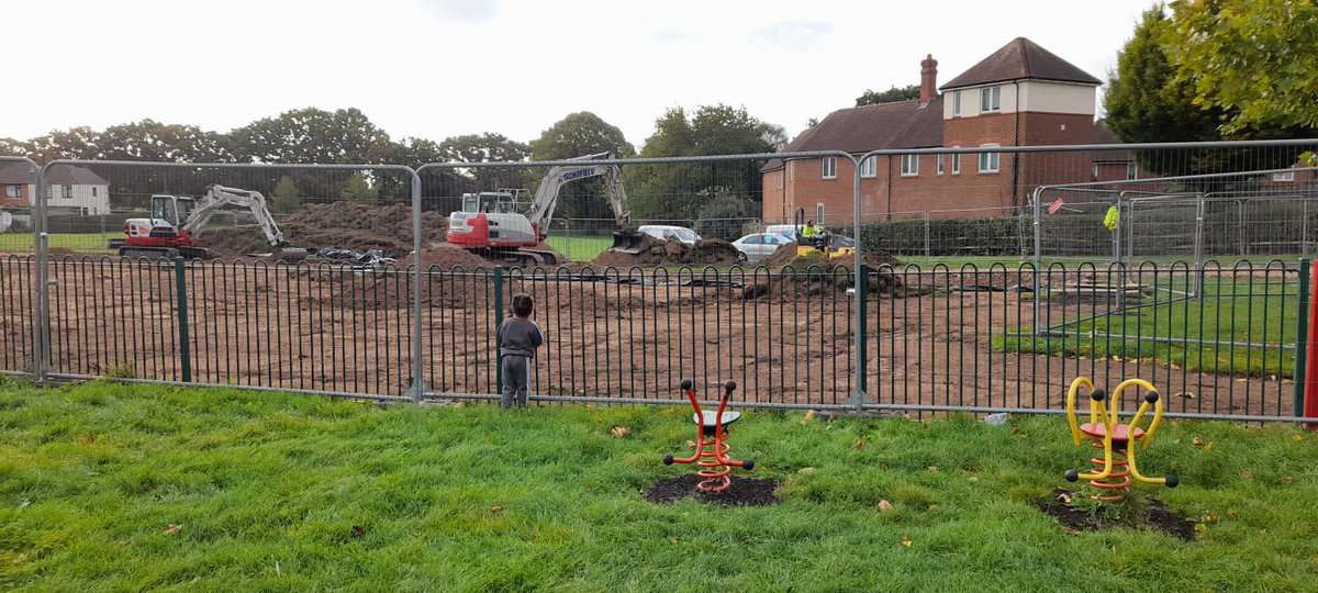 Progress is certainly being made on #sullivanrec on the pump track! Just to reassure people whilst it looks drastic now, when the bumps & tarmac track are built the site will be green again with new grass, wildflowers and trees so will actually be more biodiverse than before!