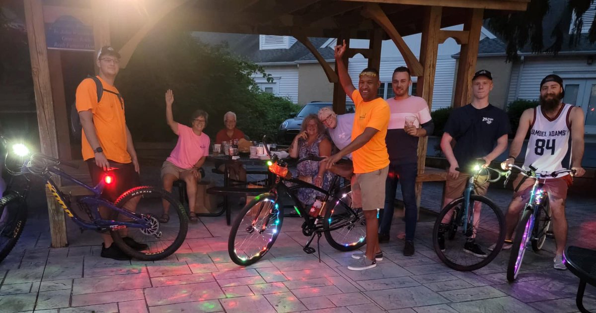Brightz_Ltd's tweet photo. Join us tonight for #PedalsNPints to Downtown Sylvania with @PatronSaintsBrw and @WersellsBike ! 
We're rolling from the Patron Saints taproom at 7pm! 
#brightzlights #wheelbrightz #glowroll #slowroll #bikeparty #bikeride #bikelights #toledoohio #toledo #sylvania #sylvaniaohio https://t.co/ihxFadedhA
