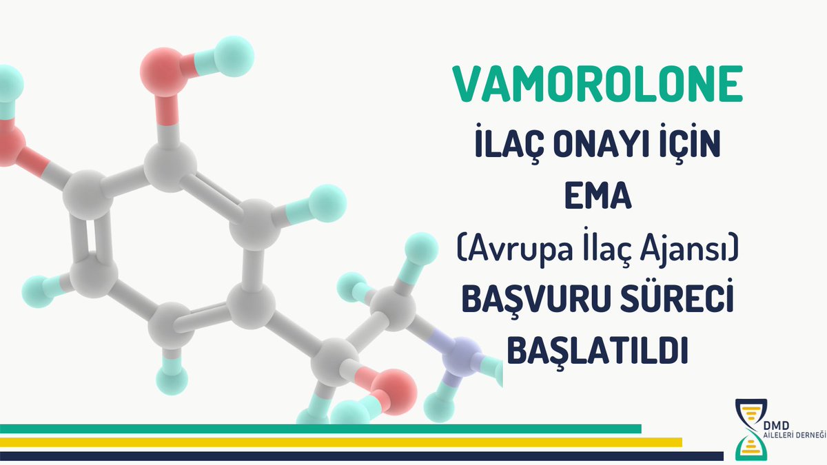 Dmd_aileleri's tweet photo. 📢Yan etkisiz kortizon ilacı Vamorolone için EMA (Avrupa İlaç Ajansı) onay süreci başlatıldı. 

Duyurunun orjinali için: https://t.co/gHLTtgzJyQ https://t.co/PPqb25YQKN