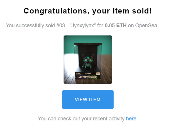 Great start to the day! Shoutout to "istillmissher.eth" and welcome to the growing Familiarz Fam!   Only 4 of "Jynxylynx" remain, after they sell out it's gone for good.  

Check out Jynx and the rest at:
opensea.io/collection/fam…