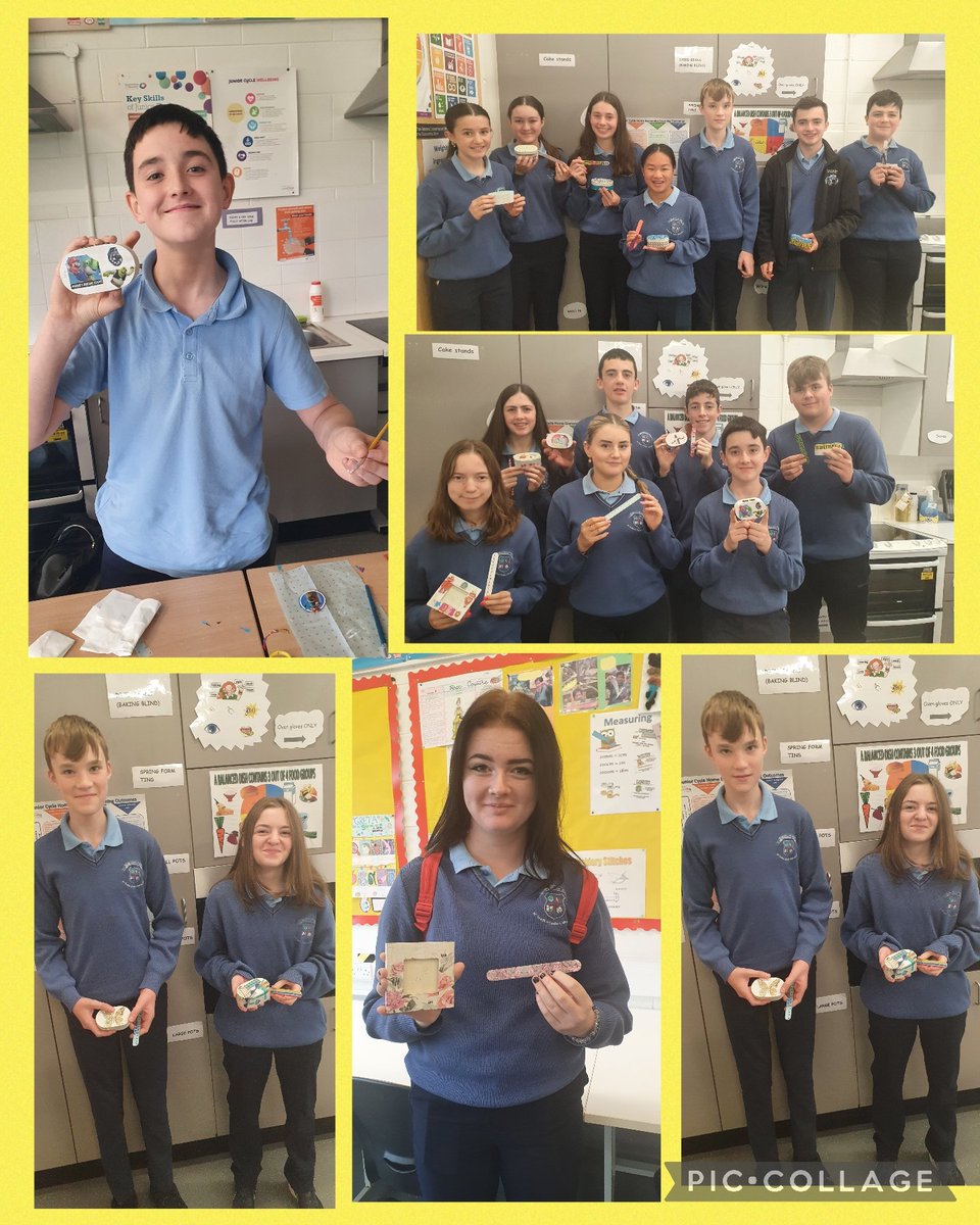 BallinamoreCS's tweet photo. This week our TYs really enjoyed learning Decoupage with Taragh from The Craft Cabin, Cavan. A lovely craft that everyone found relaxing as they worked through the process completing their pieces 😊#decoupage #crafting #transitionyears  #homeeconomics #Wellbeing https://t.co/fzRTuuaZee