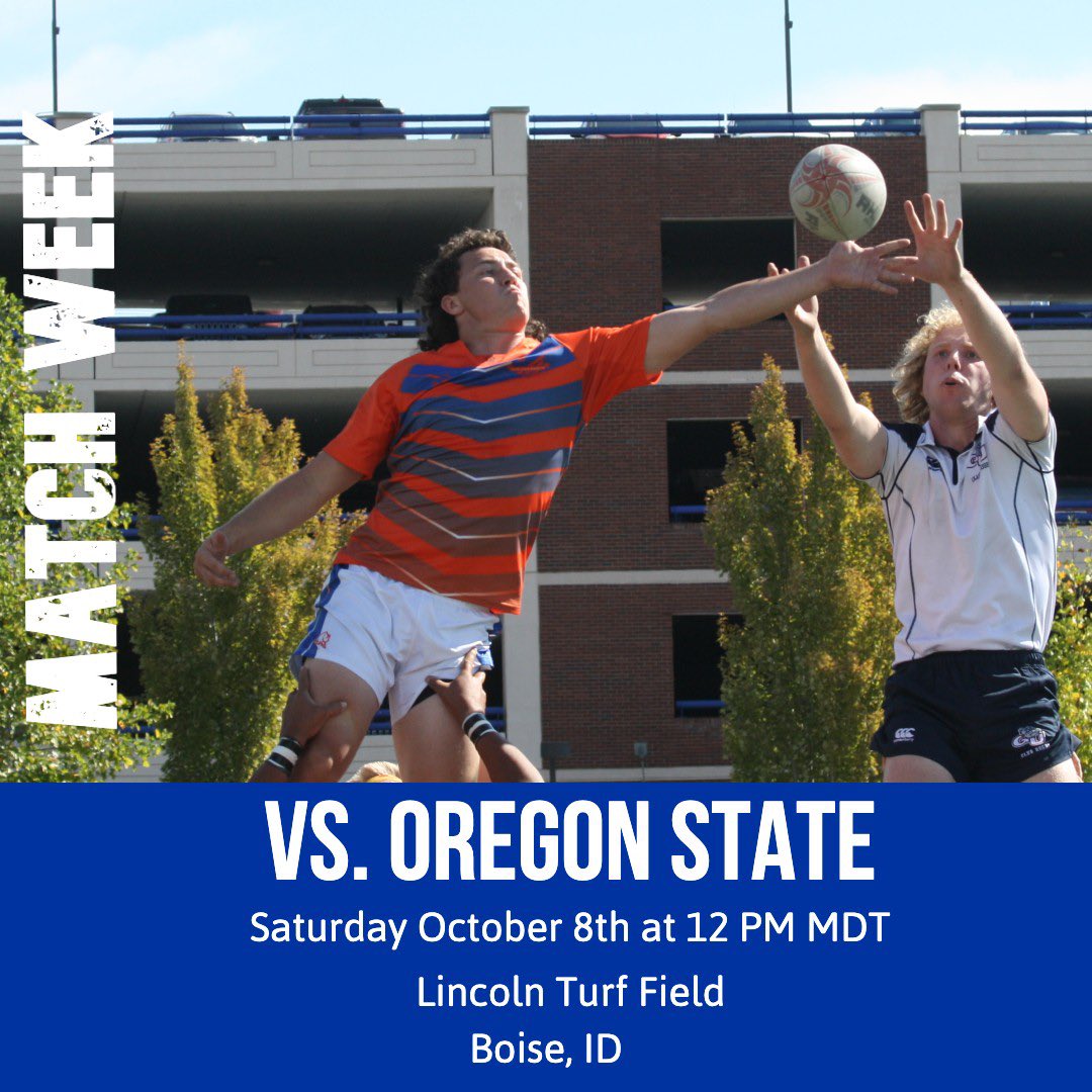 BoiseStateRugby's tweet photo. It’s Homecoming week! Come check out our home match against Oregon State. 

We will be wearing our throwback fighting flamingo jerseys! https://t.co/IlmU6Fp3Cx