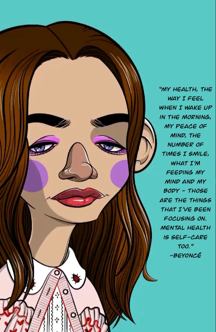 showmyemotions's tweet photo. Queen Beyoncé’s wise words ring true. Today focus on smiling more, what you are reading, speaking about  and what vibes you are surrounding yourself with. #showmyemotions #mentalhealth #illustration #fashionillustration #web3 https://t.co/gCM2lrMYgm