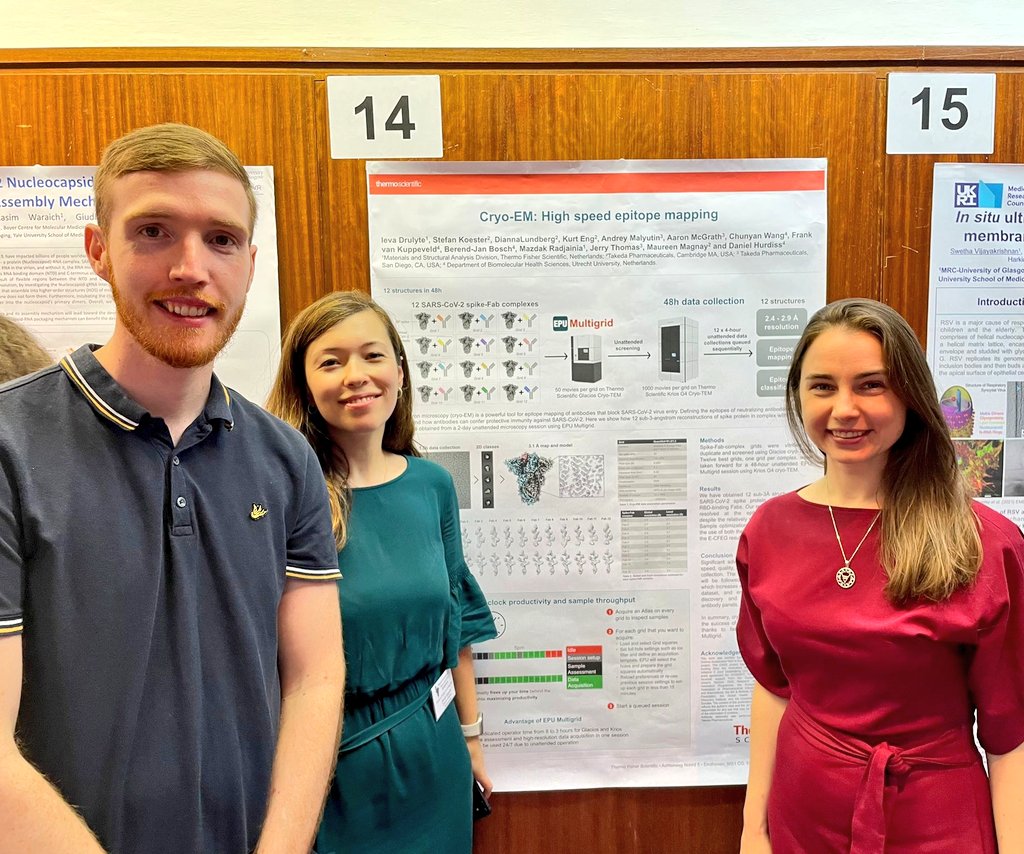 UtrechtVirology's tweet photo. Our high-throughput epitope mapping work with @thermofisher and @TakedaPharma was also presented by @denizugurlar and @EvgeniyaTsedik today! It was great to chat with @cryoem_UBC when he stopped by! https://t.co/TwmiUqZ7Br