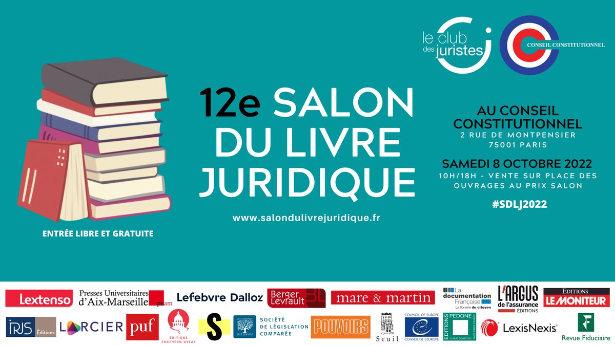[RDV]📆Je vous attends ce samedi 8 octobre au <a href="/Conseil_constit/">Conseil constit</a> pour le #SDLJ2022 entourée de <a href="/gtlmde/">Gilles Toulemonde</a> <a href="/AlineGonzAvocat/">Aline Gonzalez</a> <a href="/CorinneRB/">C. Renault-Brahinsky</a> <a href="/FedericaRassu/">Federica Rassu 🇮🇹🇫🇷🇪🇺</a> <a href="/caro_in_red/">Carolina Cerda-Guzman</a> <a href="/CacPenal/">Coralie Ambroise-Castérot</a> <a href="/lionelandreu/">Lionel Andreu</a> <a href="/c_legoffic/">Caroline Le Goffic</a> <a href="/jptricoit/">JP Tricoit</a> mais aussi de <a href="/myriamqu/">myriam quemener</a>