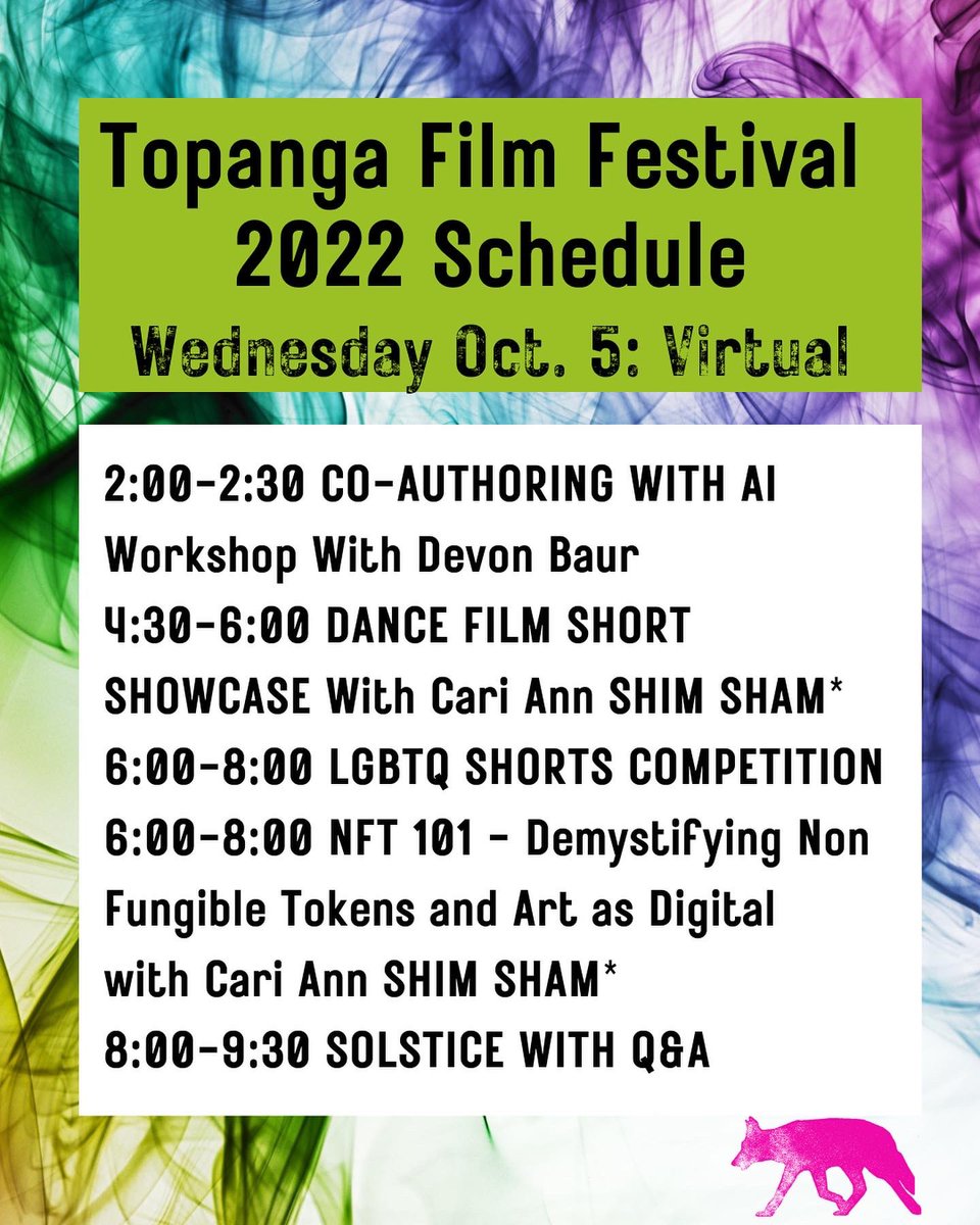 Who’s excited for day 2 of the #TopangaFilmFestival???
