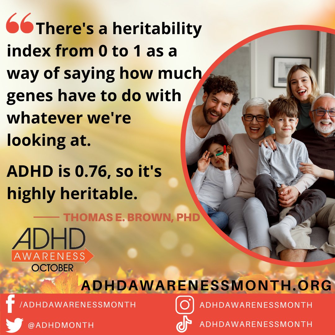 Learn more about how #ADHD tends to run in families.
adhdawarenessmonth.org/adhd-runs-in-f…
#ADHDAwarenessMonth #adhdawareness #adhdtwitter #adhdparenting