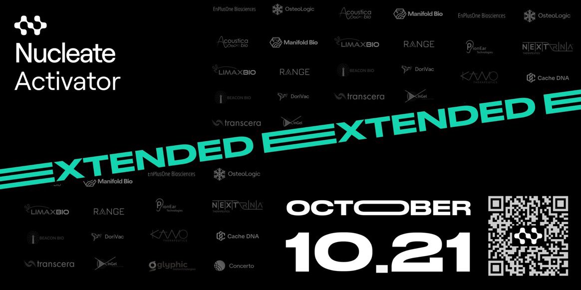 🚨CALLING ALL TRIANGLE-BASED TECHNOLOGIES🚨

You've told us that you need more time to complete your applications. We have extended the applications to our Activator program.

APPLY BY FRIDAY 10/21/22
apply.nucleate.xyz