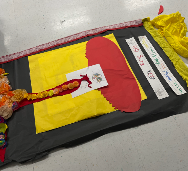 DeckerESMusic's tweet photo. We are almost done decorating our door for the Hispanic Heritage Month Door Decorating Competition! We've had so much fun working on this in 6th grade choir! @DeckerES @Manor_FA #HispanicHeritageMonth  #scholarsfirst https://t.co/52n3gwOkoh