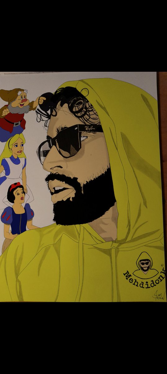 Projet "Les voix dans ma tête" terminé! 🤩🤯 Merci à Mehdi Donk d'avoir accepté de passer sous mes crayons! ✍️🤝💪🤣👏😍 #mehdidonk #createurdevideo #humour #video #Tiktok #Tiktokeur #portrait #dessin #projet #lesvoixdansmatete #football #PSG <a href="/MehdiDonkTweet/">Mehdi Donk</a>