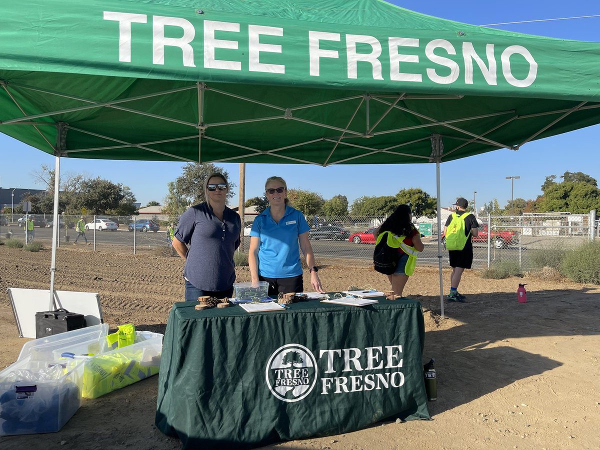 Happy Clean Air Day! Planting 65 trees at Fresno State, thanks to the CalFire Urban &amp; Community Forestry Program!