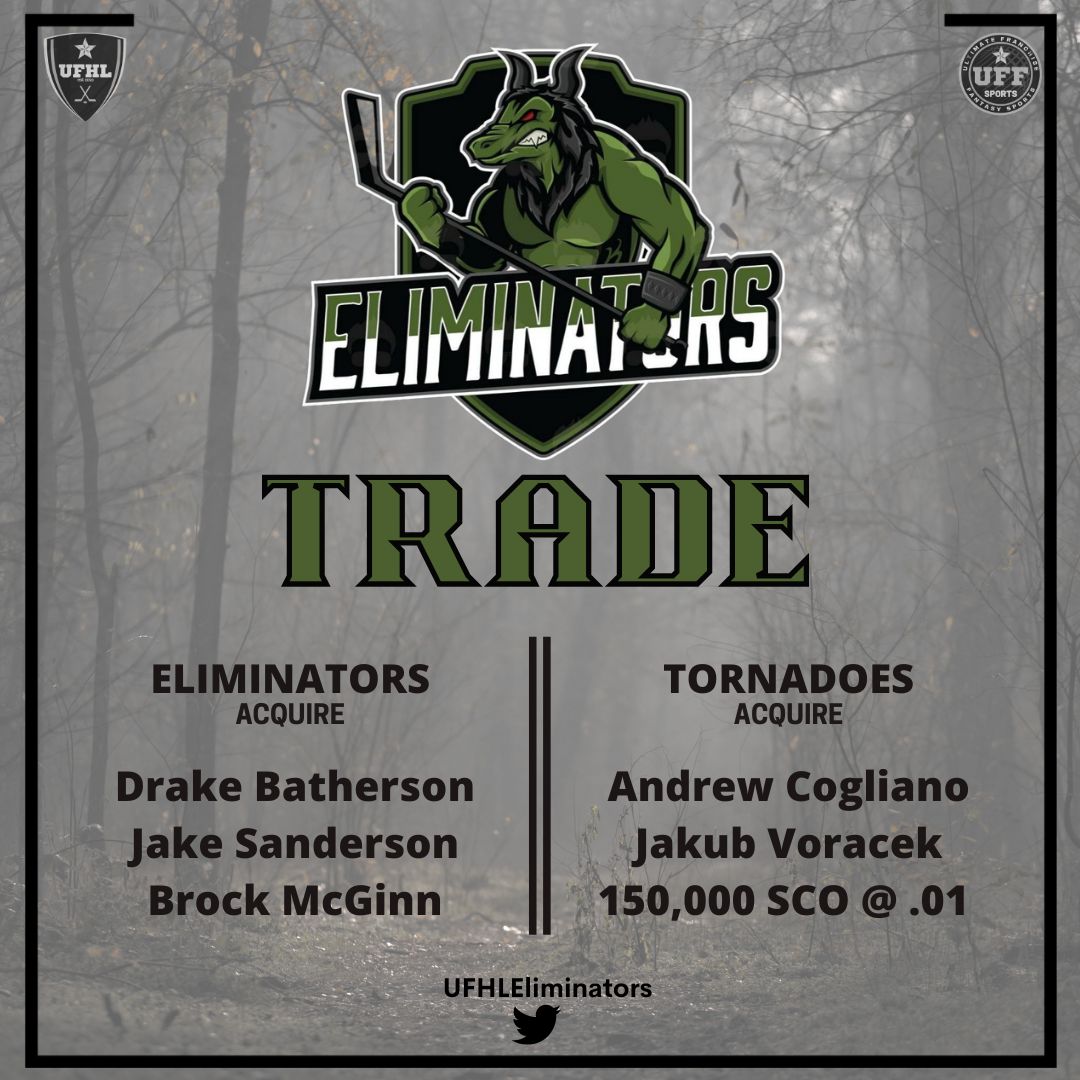 We have added to our team! We plan on being competitive and while we are sending some reliable vets the other way and we would like to thank them for their time and leadership while with our organization we are excited for our new members! Let the Eliminations begin