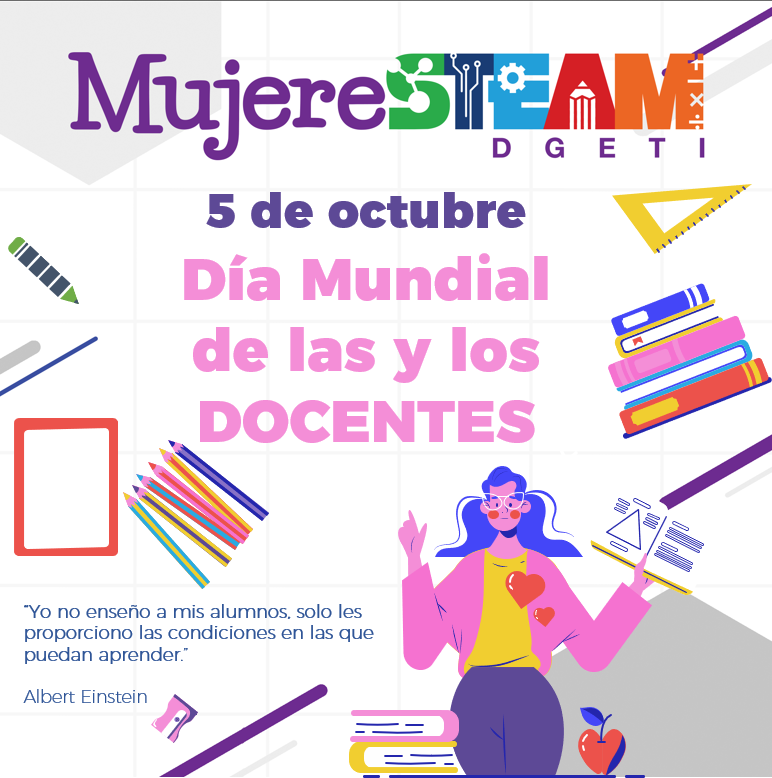MujerSTeamDGETI's tweet photo. Celebrado anualmente el 5 de octubre desde 1994, el Día mundial de las y los docentes conmemora el aniversario de la suscripción de la Recomendación de la OIT y la UNESCO relativa a la Situación del Personal Docente (1966). https://t.co/NHtrMWgYRc