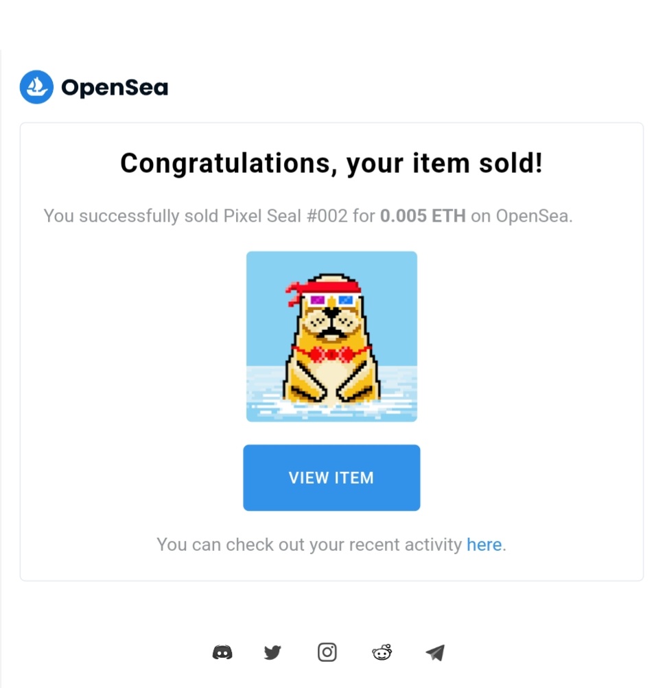 🦭My first Pixel Seal #002 is SOLD!

Special thanks to my dear friend Keiko!
<a href="/KeikoSkull/">Keiko World</a> 💚💜💙🦭😊