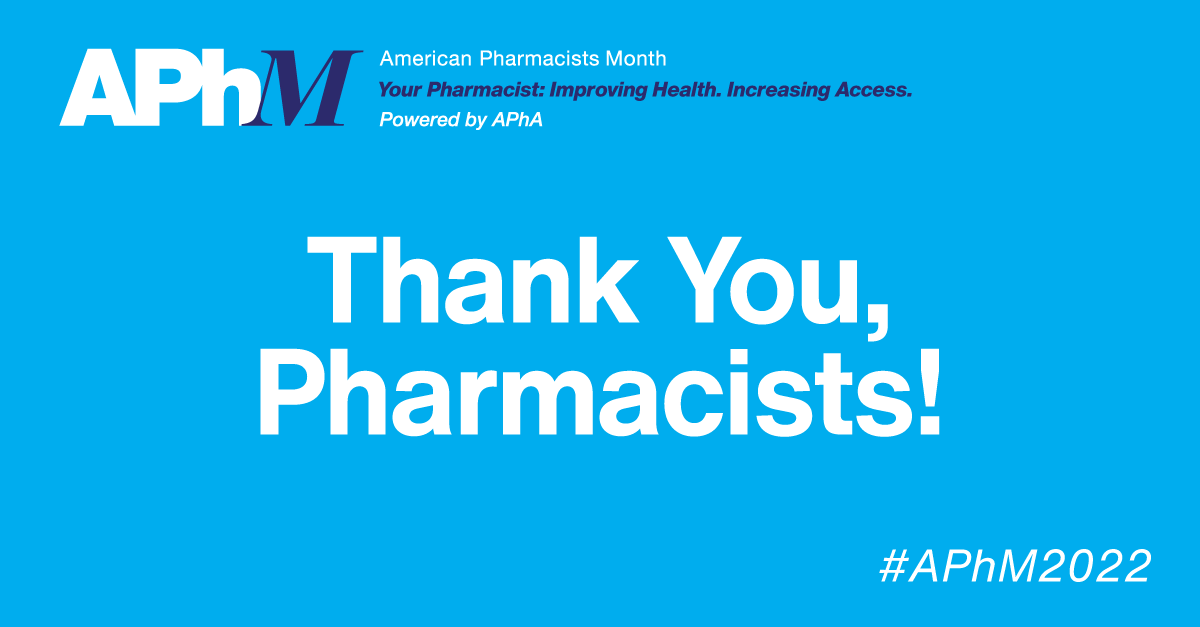 Happy American Pharmacists Month! We are grateful for our pharmacy team members who consistently raise the bar and keep our community members safe and healthy. #APhM2022