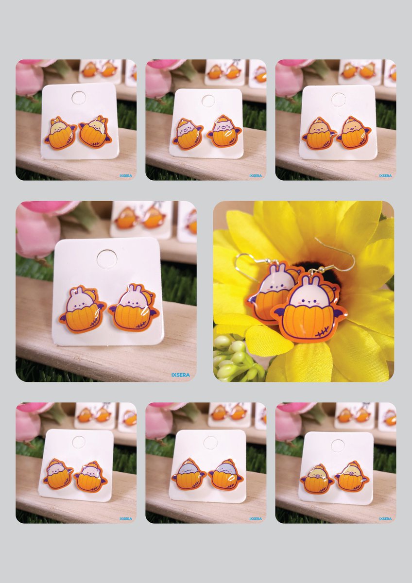 IXSERAA's tweet photo. VERY limited stock for my sumikko pumpkin earring that will only be available during Cosfest 2022 on the 15th and 16th Oct. https://t.co/XyJlTGPg3N