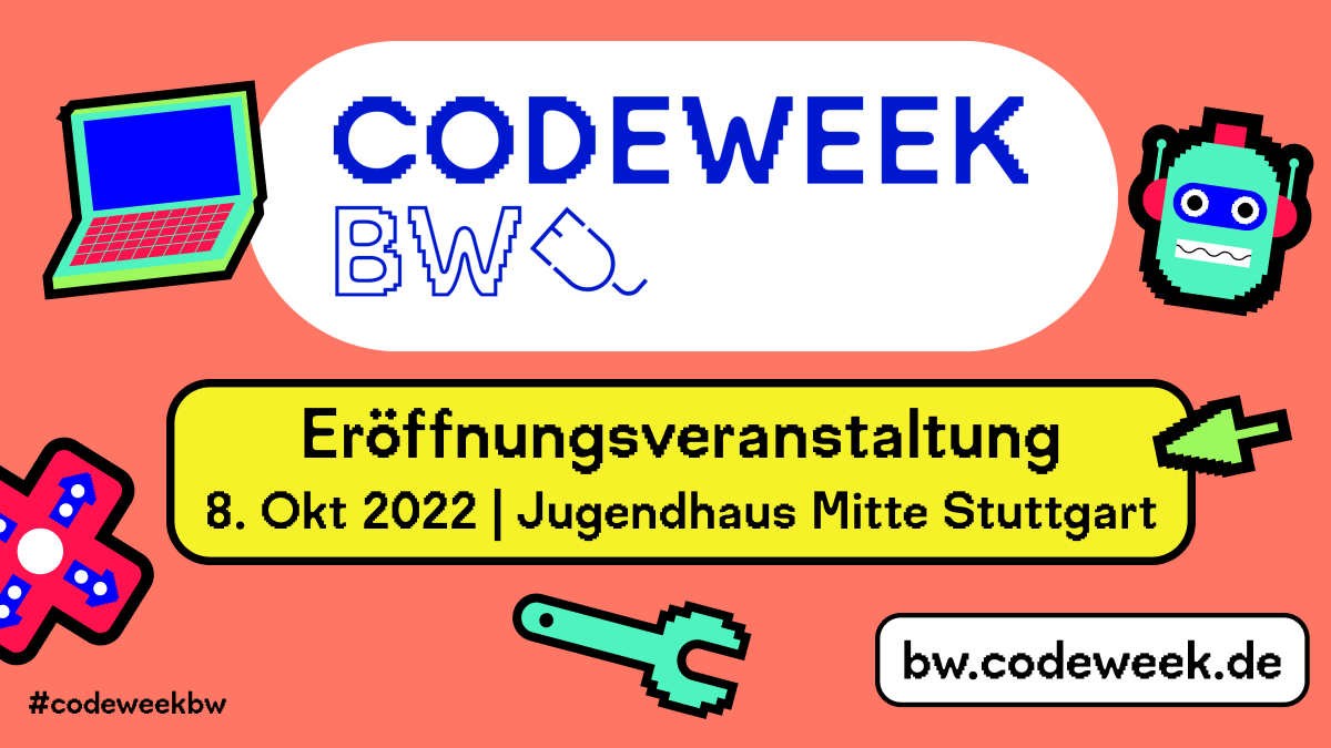 TINKERTANK (@tinkertank_de) on Twitter photo Am 8.10. geht's mit der #codeweekbw los! 🔥Mit Eröffnungsveranstaltung im Jugendhaus #dasmitte & tollen Mitmachstationen von @Stabi_LB, <a href="/HABAdigital/">HABA Digitalwerkstatt</a> Stuttgart, #jugendtechnikschule Taubertal, #hobbyhimmel & uns! Der Eintritt ist frei! <a href="/CodeWeekGermany/">Code Week Germany</a> 👉bw.codeweek.de Am 8.10. geht's mit der #codeweekbw los! 🔥Mit Eröffnungsveranstaltung im Jugendhaus #dasmitte & tollen Mitmachstationen von @Stabi_LB, <a href="/HABAdigital/">HABA Digitalwerkstatt</a> Stuttgart, #jugendtechnikschule Taubertal, #hobbyhimmel & uns! Der Eintritt ist frei! <a href="/CodeWeekGermany/">Code Week Germany</a> 👉bw.codeweek.de