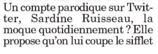 Sardine Ruisseau - ancienne star du X (parodie) tweet media