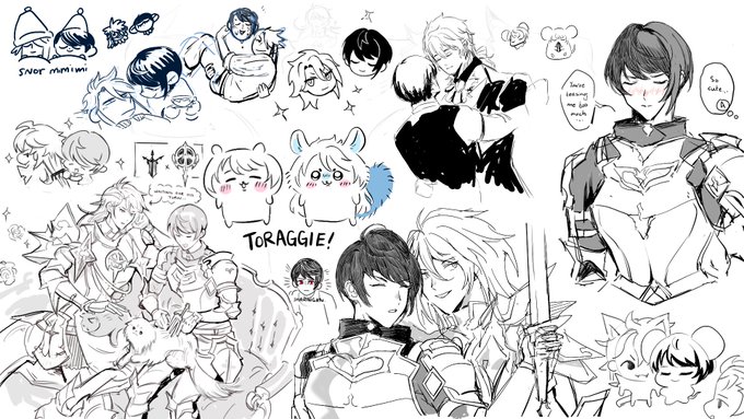 トーアグ draw party with friends 🥹💙 
