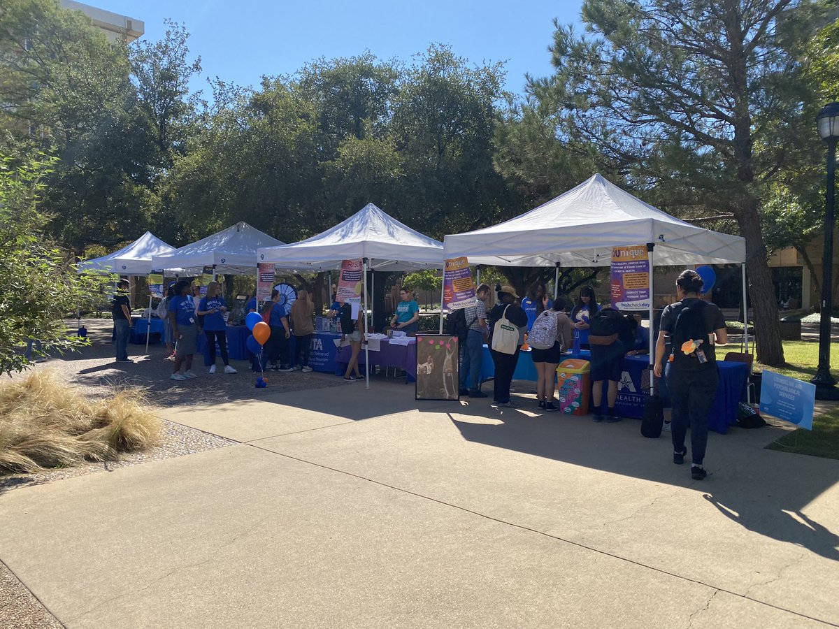 DeanHSnow's tweet photo. Such an amazing  #WellbeingWednesday and our first #freshcheck event of the semester!  Great job @UTA_CAPS !  #UTACares https://t.co/tYg8ss3Xs3