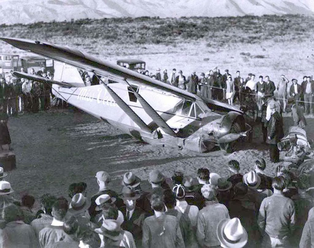 on Twitter "OnThisDay in 1931, Clyde Pangborn belly