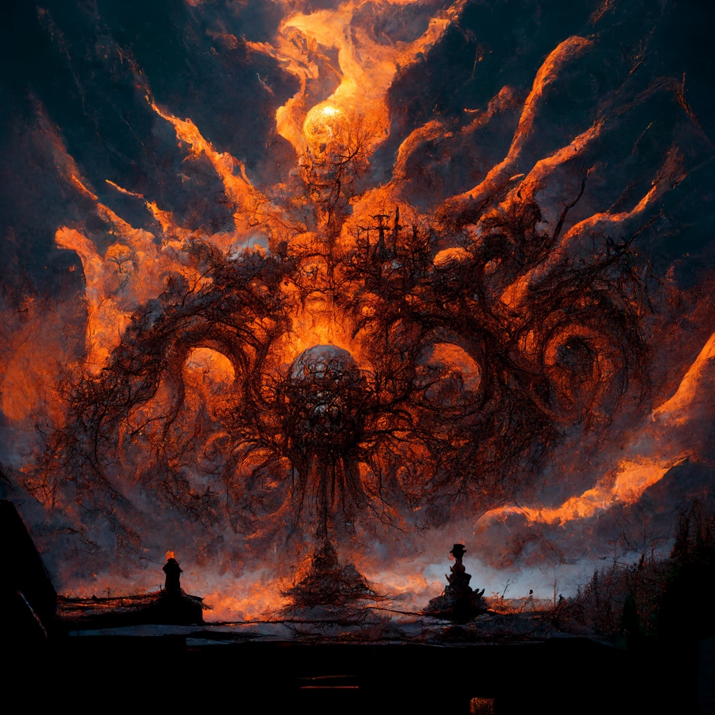 infinityEngines's tweet image. Scenes from the Maelstrom.

#aiArt inspired by the books of The Infinity Engines.

 #art #painting #artsy #vintage #digitalart  #instadaily #instagood  #hell #darkart #darkartist #gothic #dark #horror  #fantasy #dungeonmaster #rpg #sciencefictionart #dungeonsanddragons
